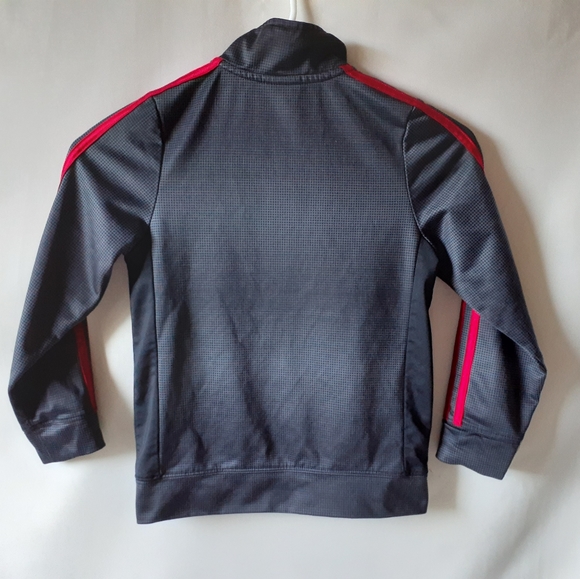Adidas boys gray full zip athletic jacket - Picture 2 of 6